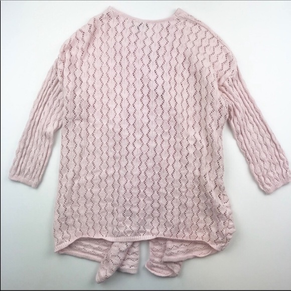 J. Jill Women's  Light Pink Waterfall Cardigan - Size Small - Picture 4 of 6